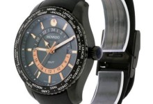 Movado Series 800 Black PVD Leather Men’s Watch, 2600118 2