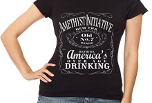 Jack Daniels Amethyst T Shirt For Women