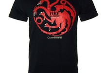 Game Of Thrones Men’s Fire & Blood T Shirt – XX-Large, Black