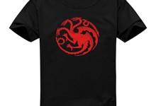 Vintage Style Game Of Thrones House Targaryen Dragon Sigil For Women’s Printed Short Sleeve Tee Tshirt X-Large Black
