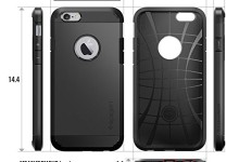 iPhone 6 Case, Spigen® [Tough Armor] Heavy Duty [Gunmetal] Dual Layer EXTREME Protection Cover Heavy Duty Case for iPhone 6 (2014) – Gunmetal (SGP11022)