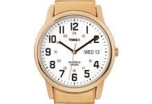 Timex Men’s Easy Reader Watch, Gold-Tone Stainless Steel Expansion Band