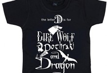 Dirty Fingers, D is for Dire, Doth, Dragon, Baby Boy T-shirt, 24-36m, Black